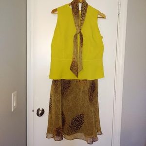 Draper's & Damon's Skirt and Scarf Set